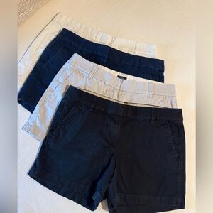 Four pairs of women’s J.Crew, size 6 shorts!
